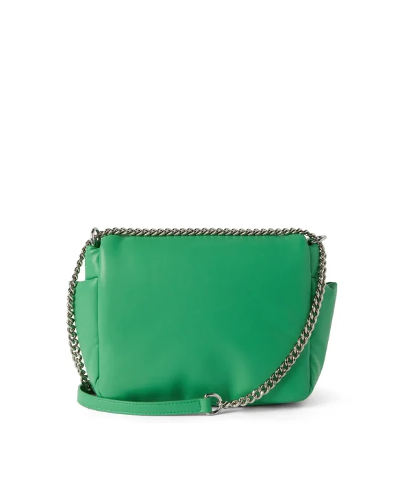 MSGM Puffer Clic Bag In Ecopelle Green Online