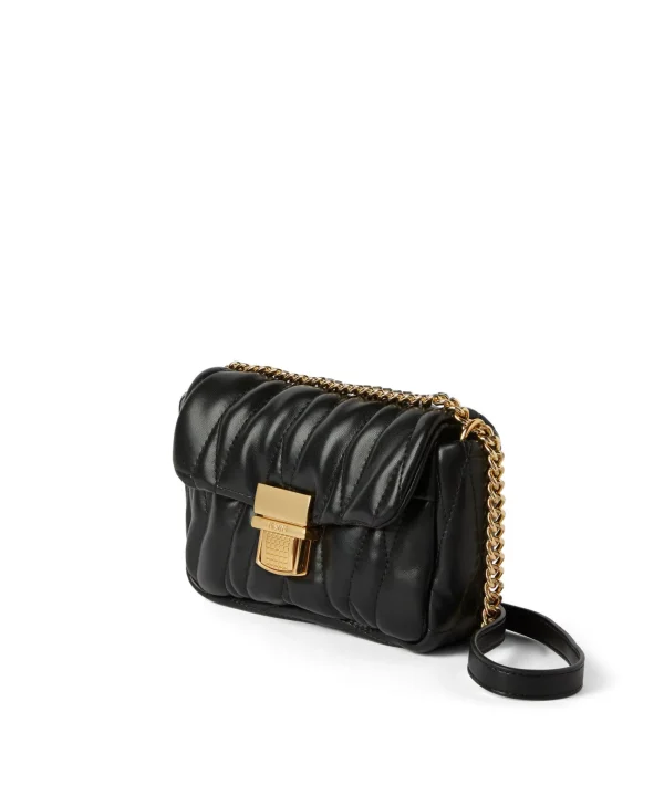 MSGM Puffer Clic Bag In Ecopelle Trapuntata Black Clearance