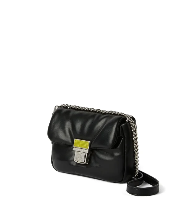 MSGM Puffer Clic Bag In Ecopelle Black Clearance