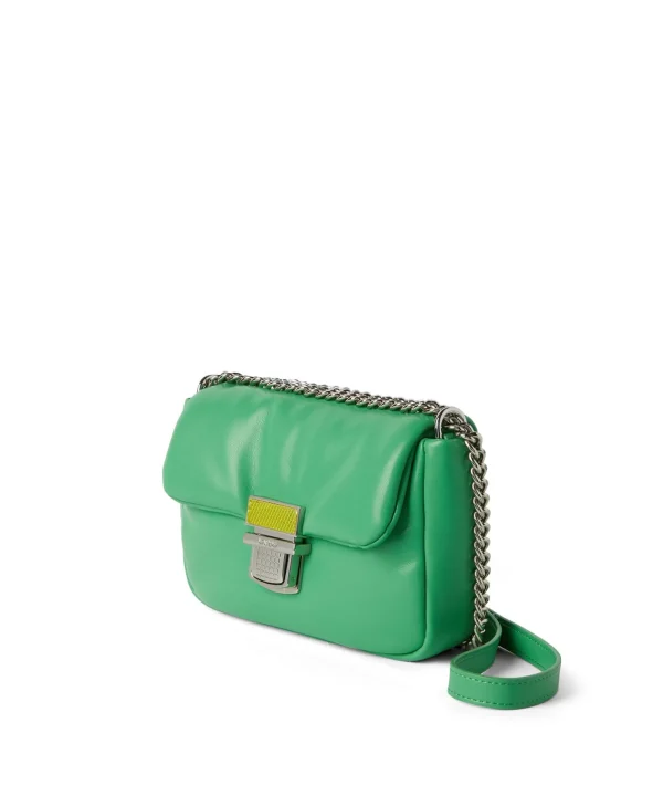 MSGM Puffer Clic Bag In Ecopelle Green Best