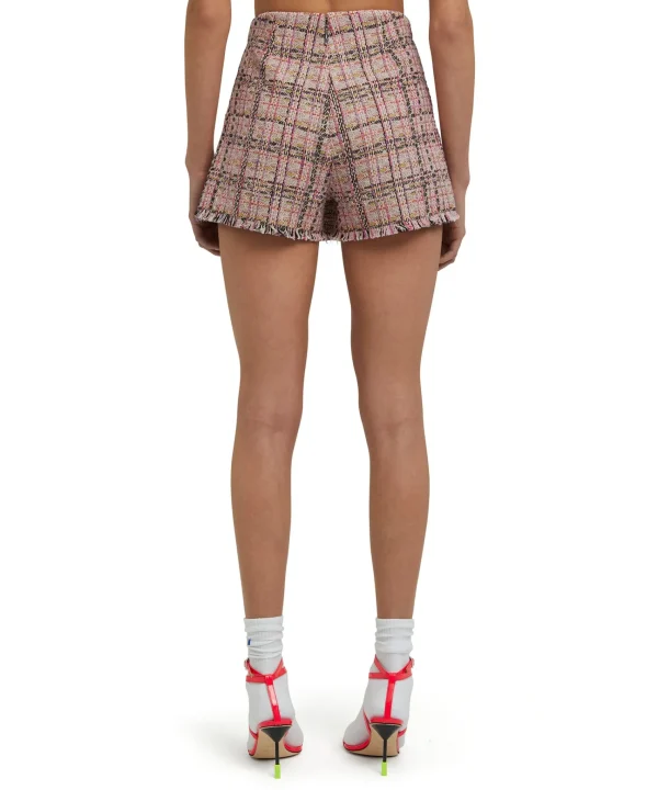 MSGM Skort In Tweed Con Design A Portafoglio Pink Best