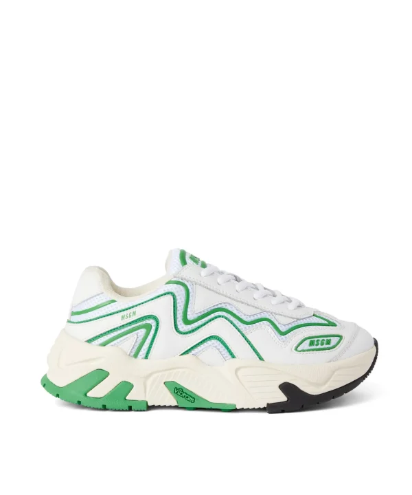 MSGM Sneakers Vortex Con Suola Vibram Green Fluo Shop