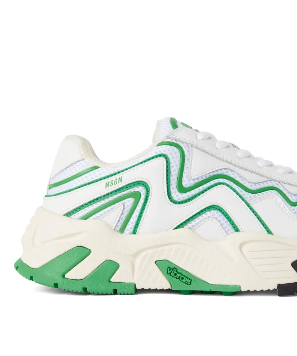 MSGM Sneakers Vortex Con Suola Vibram Green Fluo Shop