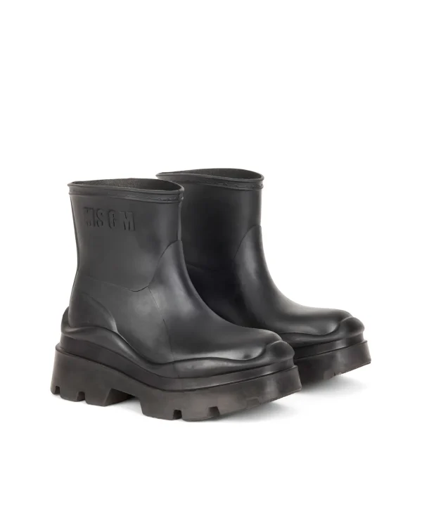 MSGM Supergomma Boot Black Flash Sale