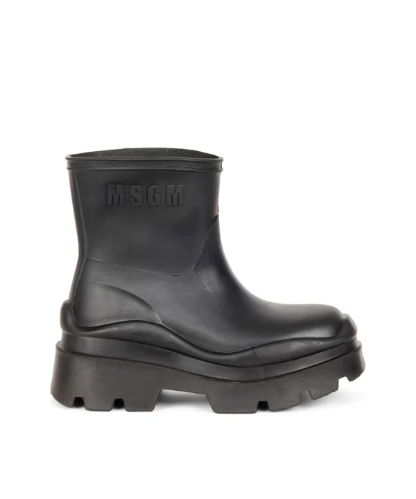 MSGM Supergomma Boot Black Flash Sale