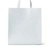 MSGM Tote Bag In Ecopelle Con Micrologo Embossed White Flash Sale