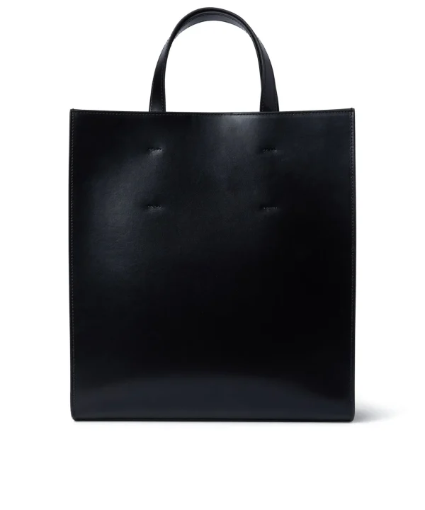 MSGM Tote Bag In Ecopelle Con Micrologo Embossed Black Hot