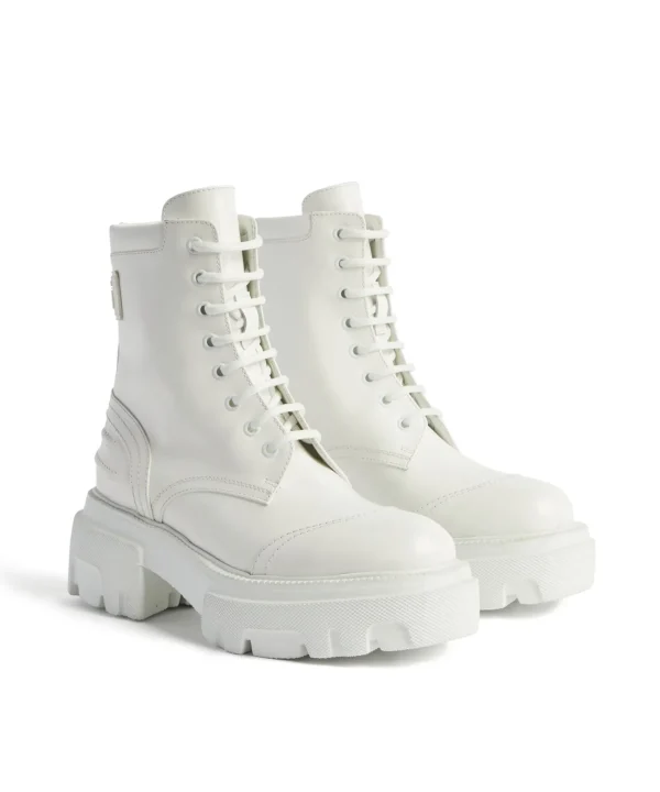 MSGM Track Sole Boots White Cheap