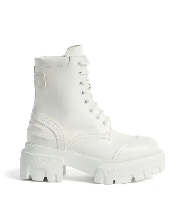 MSGM Track Sole Boots White Cheap