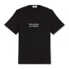 MSGM T-Shirt Girocollo Con Quote "Non So Dovema Insieme" Black Best