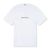 MSGM T-Shirt Girocollo Con Quote "Estati D'Animo" White Flash Sale