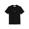 MSGM T-Shirt Girocollo In Cotone Con Micro Logo Black Best Sale