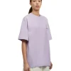 MSGM T-Shirt Girocollo In Cotone Organico Della Capsule Fantastic Green Lillac Sale