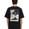 MSGM T-Shirt Girocollo In Cotone Con Stampa "Volcano" Black Best