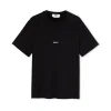 MSGM T-Shirt Girocollo In Cotone Con Micro Logo Black Sale