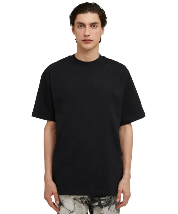 MSGM T-Shirt Girocollo In Cotone Con Stampa "Volcano" Black Best