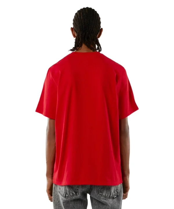 MSGM T-Shirt In Cotone Con Box Logo Red Clearance