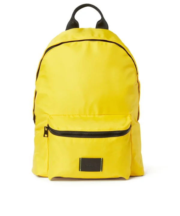 MSGM Zaino In Nylon Signature Yellow Best