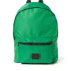 MSGM Zaino In Nylon Signature Green Cheap