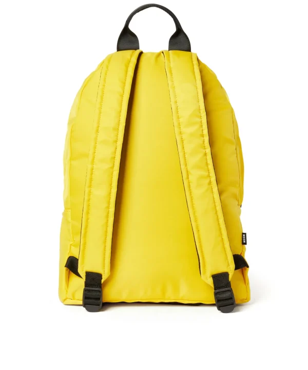 MSGM Zaino In Nylon Signature Yellow Best